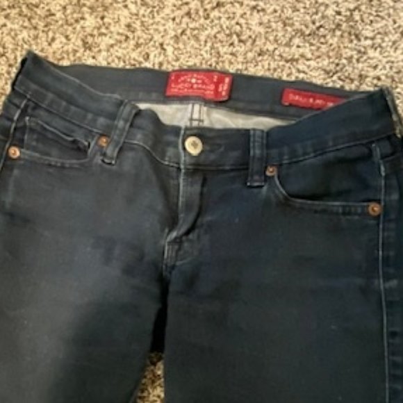 LUCKY BRAND * Charlie Super Skinny * DARK WASH Stretch JEANS * super soft 0 / 25 - Picture 4 of 9